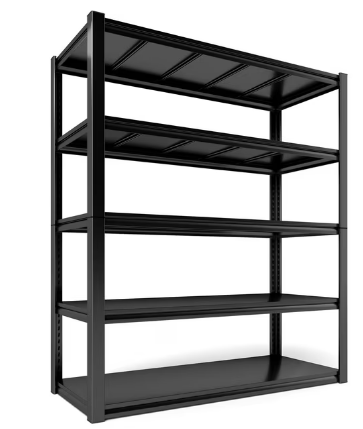 REIBII 48''W Garage Shelving 2500LBS Heavy Duty Storage Shelves Metal Shelving Adjustable 5 Tier Metal Shelves for Storage Rack Industrial Shelving Utility Shelf,48''W X 72''H X18''D