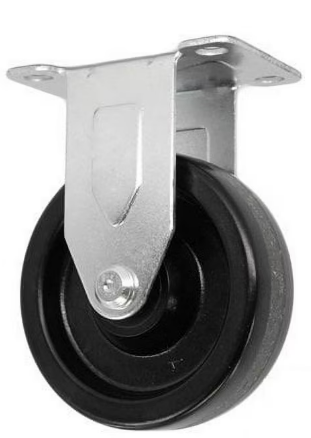 CasterHQ - 4" X 1.25" LIGHT DUTY PHENOLIC WHEEL - RIGID CASTER - Commercial / Industrial Equipment Replacement Casters