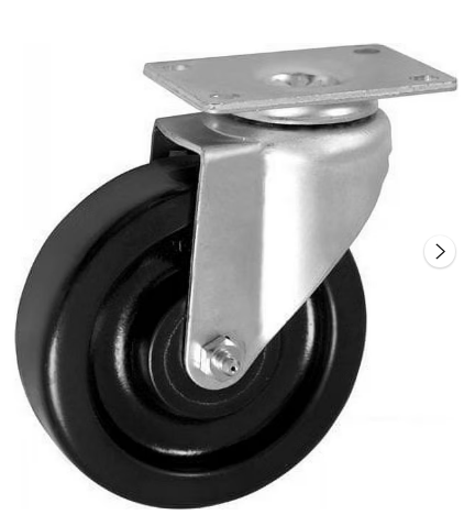 CasterHQ - 4" X 1.25" LIGHT DUTY PHENOLIC WHEEL - SWIVEL CASTER - Commercial / Industrial Equipment Replacement Casters