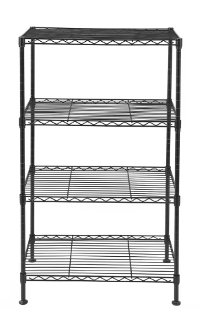 EDOEMSE 4 Tier Industrial Heavy Duty Welded Wire Storage Shelving