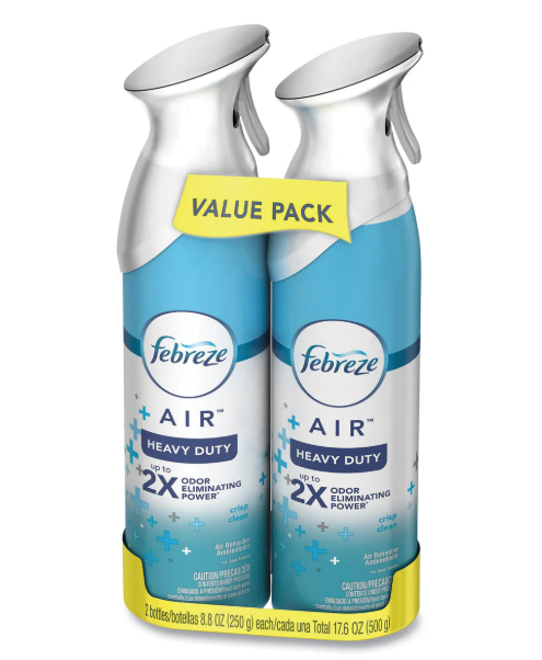 Febreze® AIR, Crisp Clean, 8.8 oz Aerosol Spray, 2/Pack