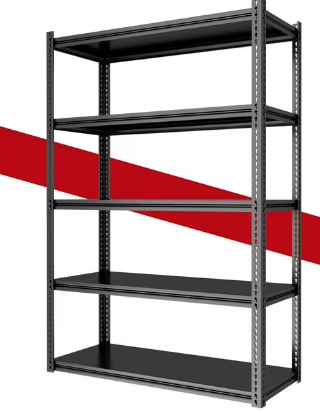 Docred 72"H 5-Tier 1100 lbs Capacity Shelving for Garage, Metal Shelf Industrial Shelving for Basement Kitchen Pantry Closet